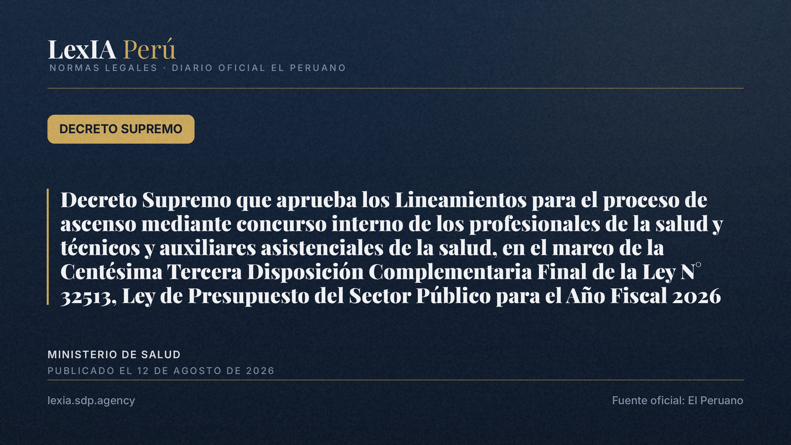 Ascensos en salud pública: nuevos lineamientos por concurso interno