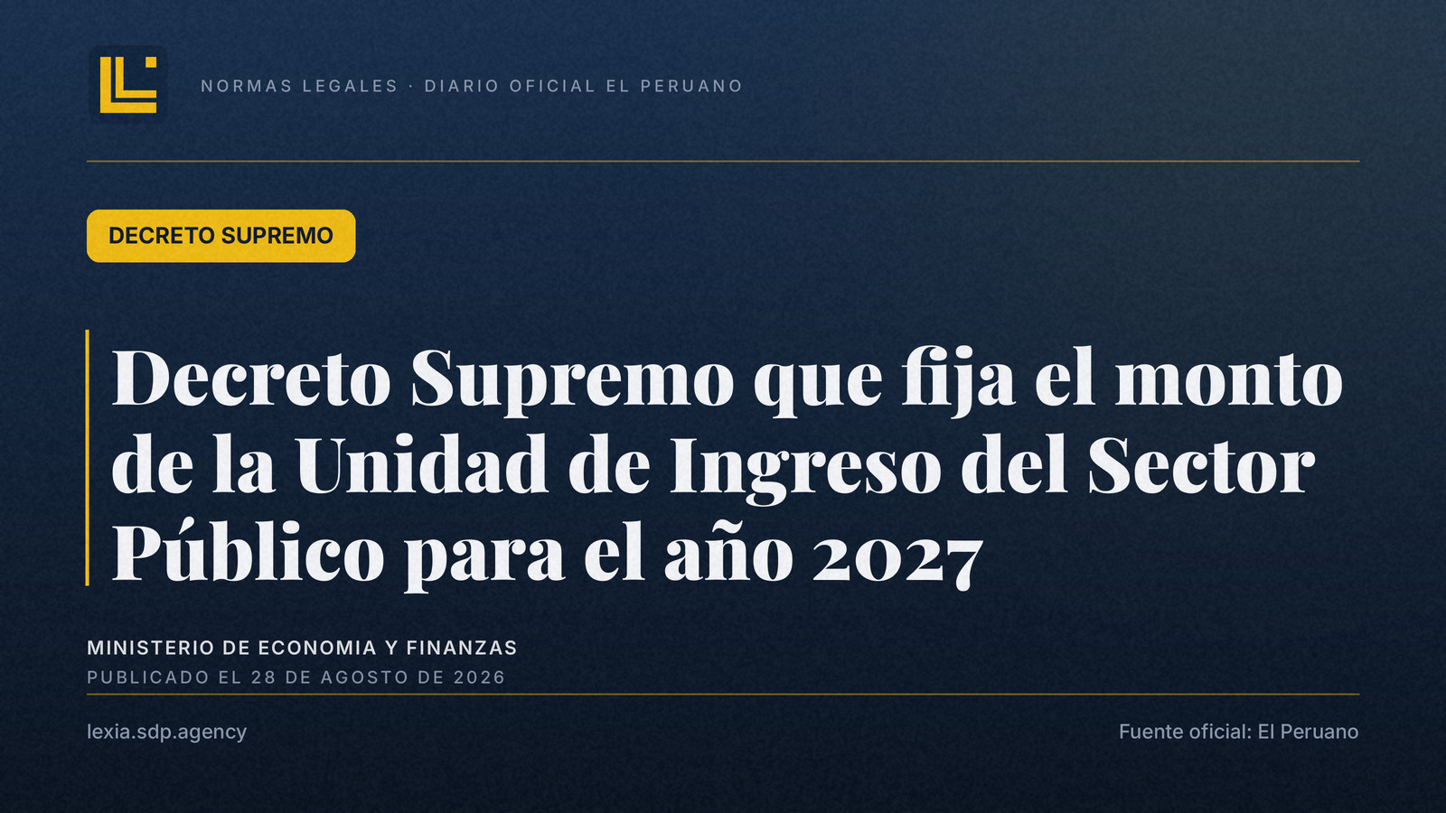MEF fija la UIT 2027: revisa todo lo que tengas indexado